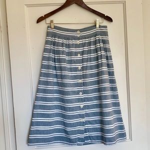 MADEWELL BUTTON FRONT SKIRT AZ 4